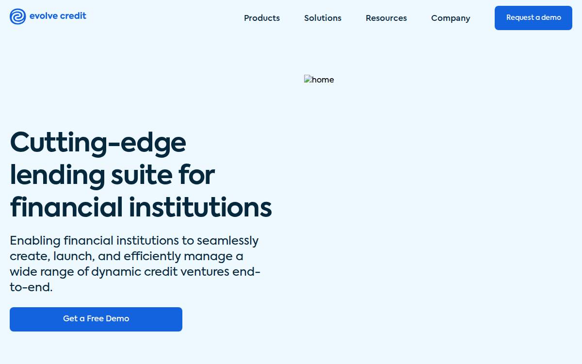 Evolve Credit website preview