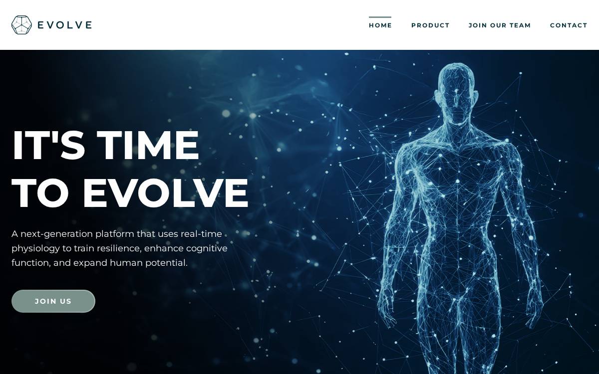 Evolvetoyou website preview