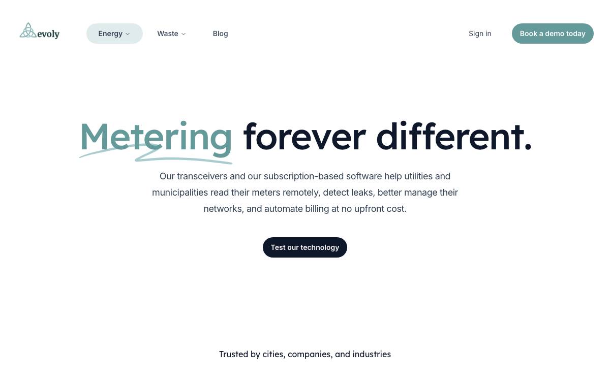 Evoly website preview