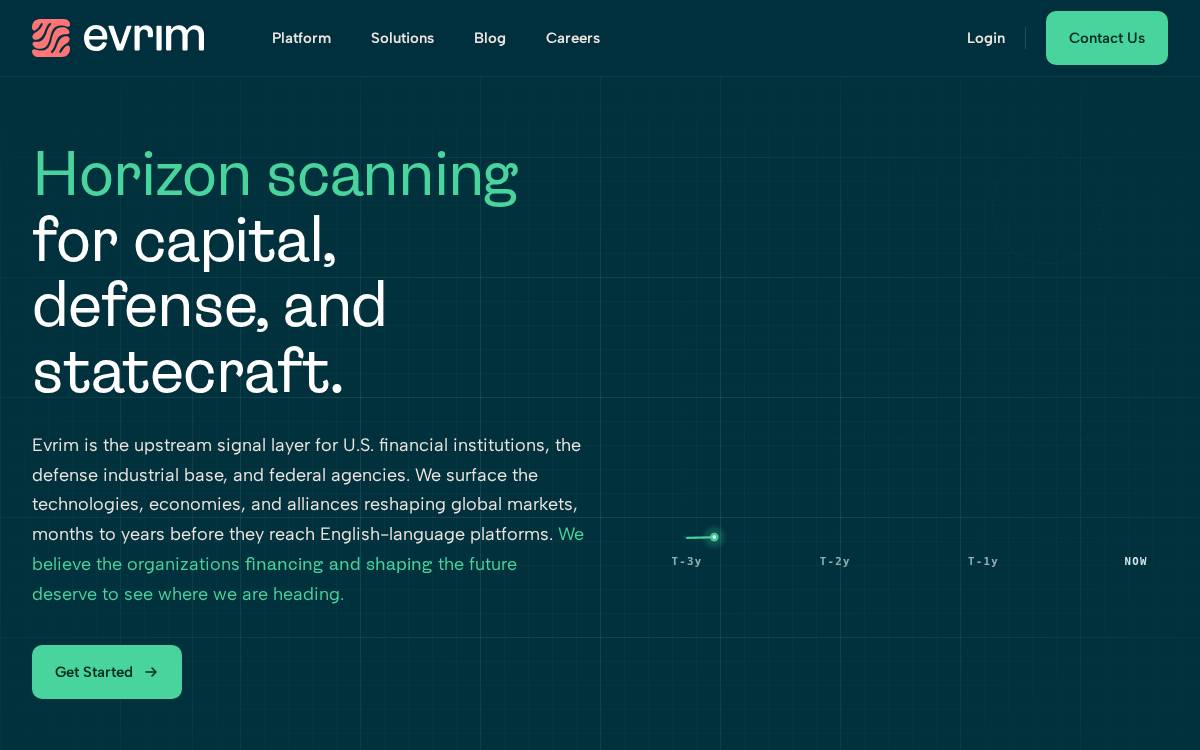 Evrim website preview