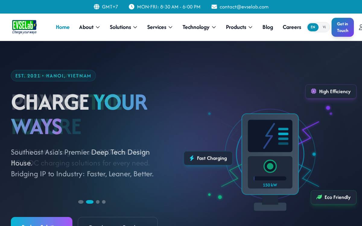 Evselab website preview