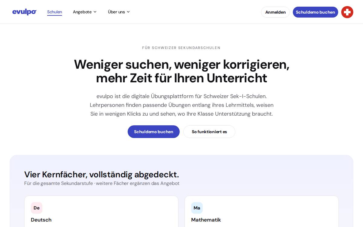 Evulpo website preview
