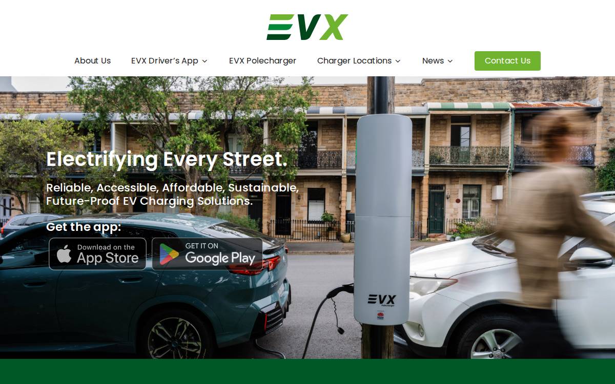 Evx website preview