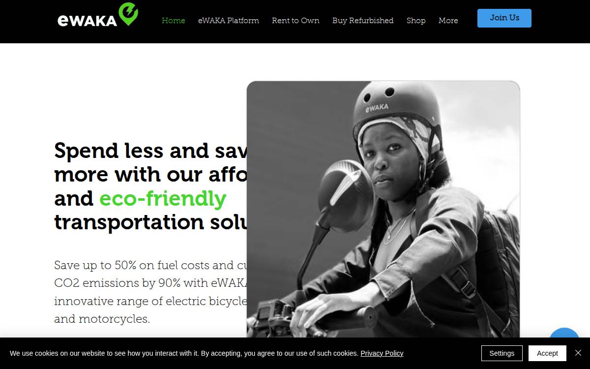 eWAKA website preview