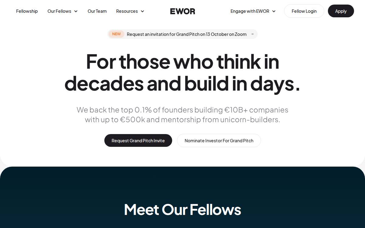 Ewor website preview