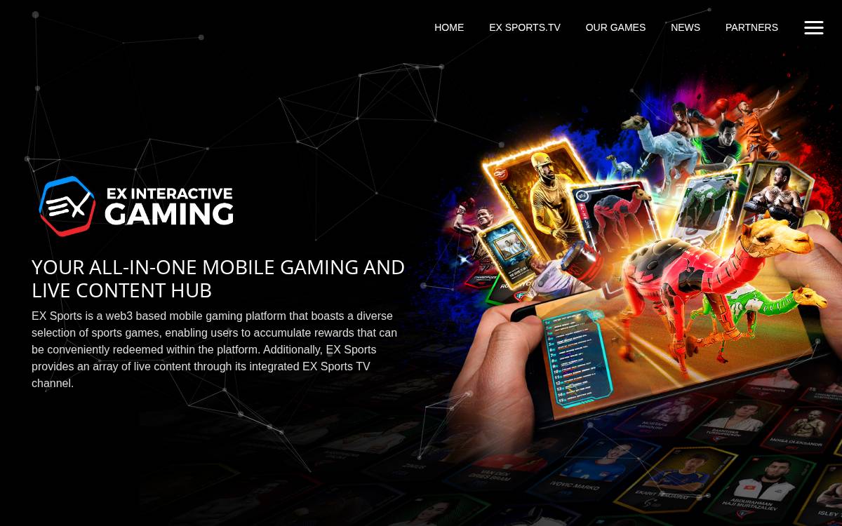 EX Sports website preview