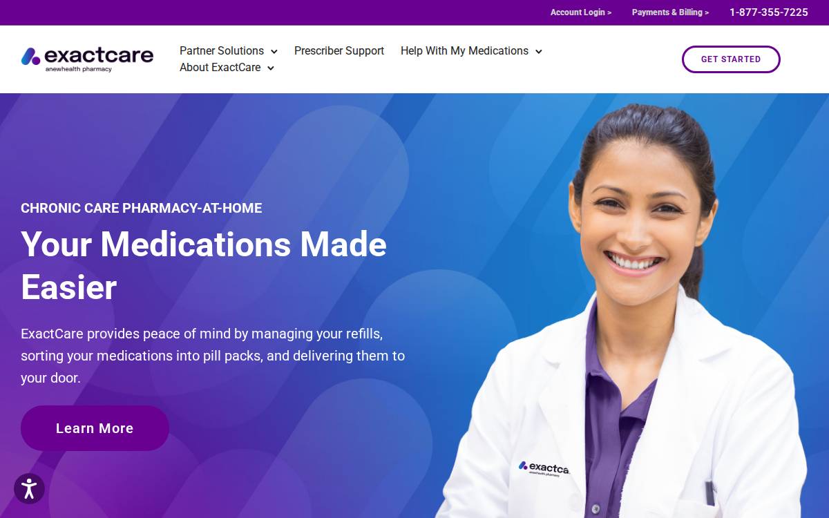ExactCare Pharmacy website preview