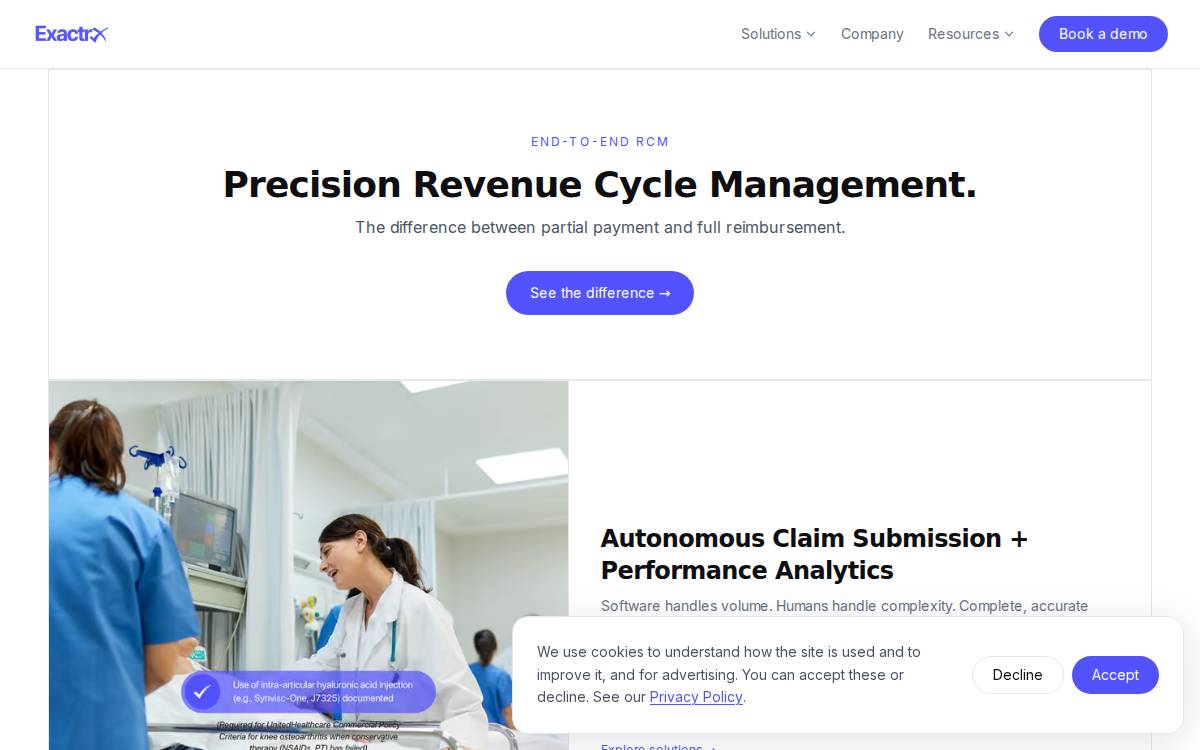 ExactRx website preview