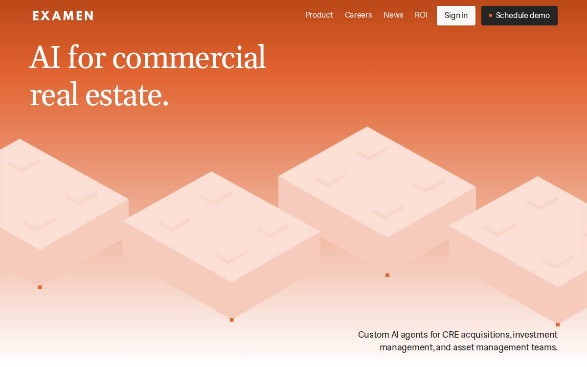 Examen website preview