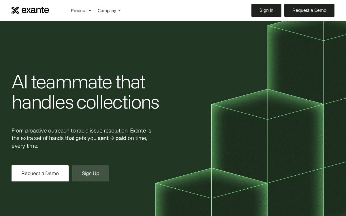 Exante website preview