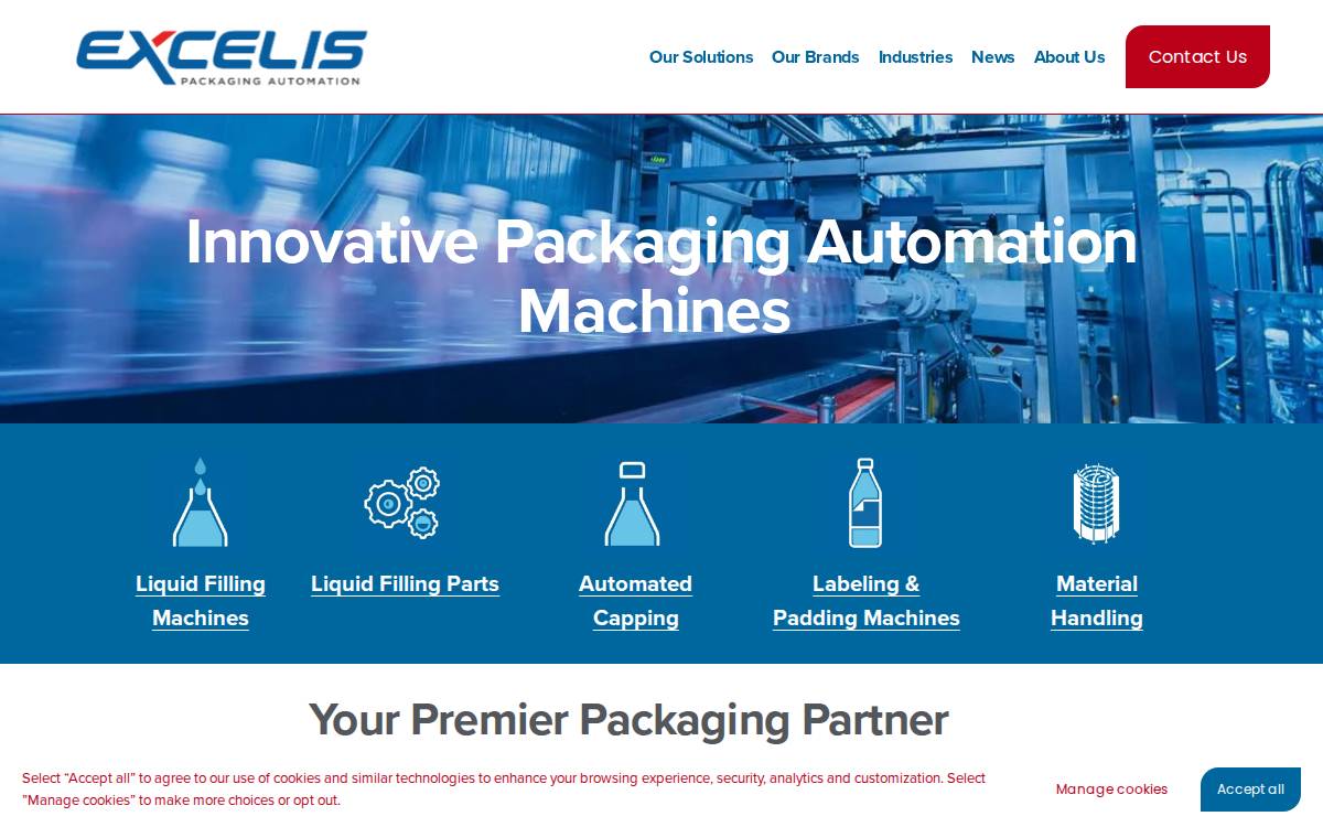 Excelis website preview