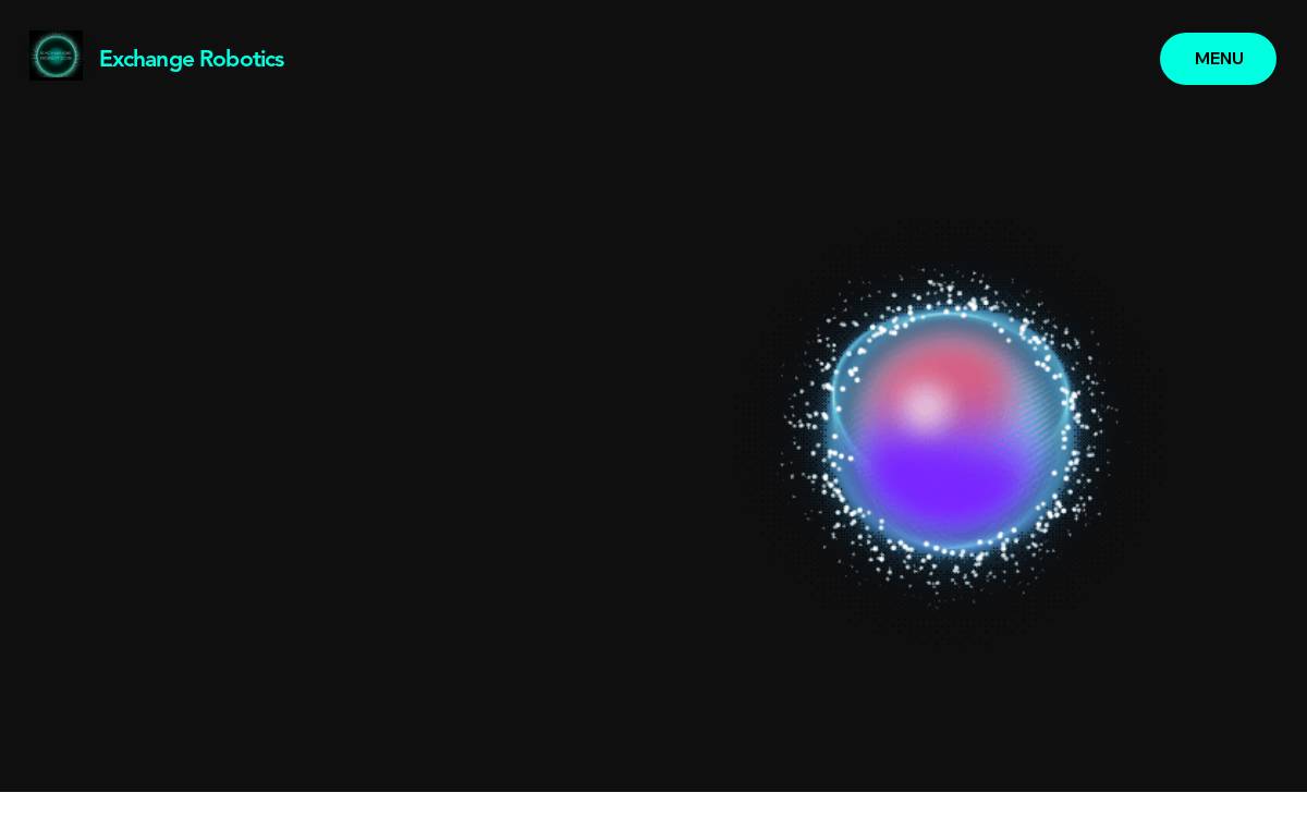 Exchange Robotics website preview