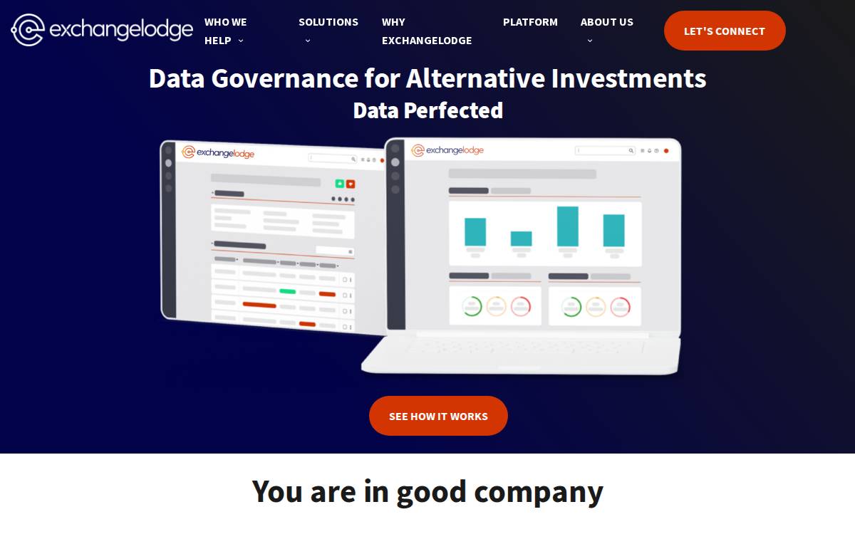 Exchangelodge website preview