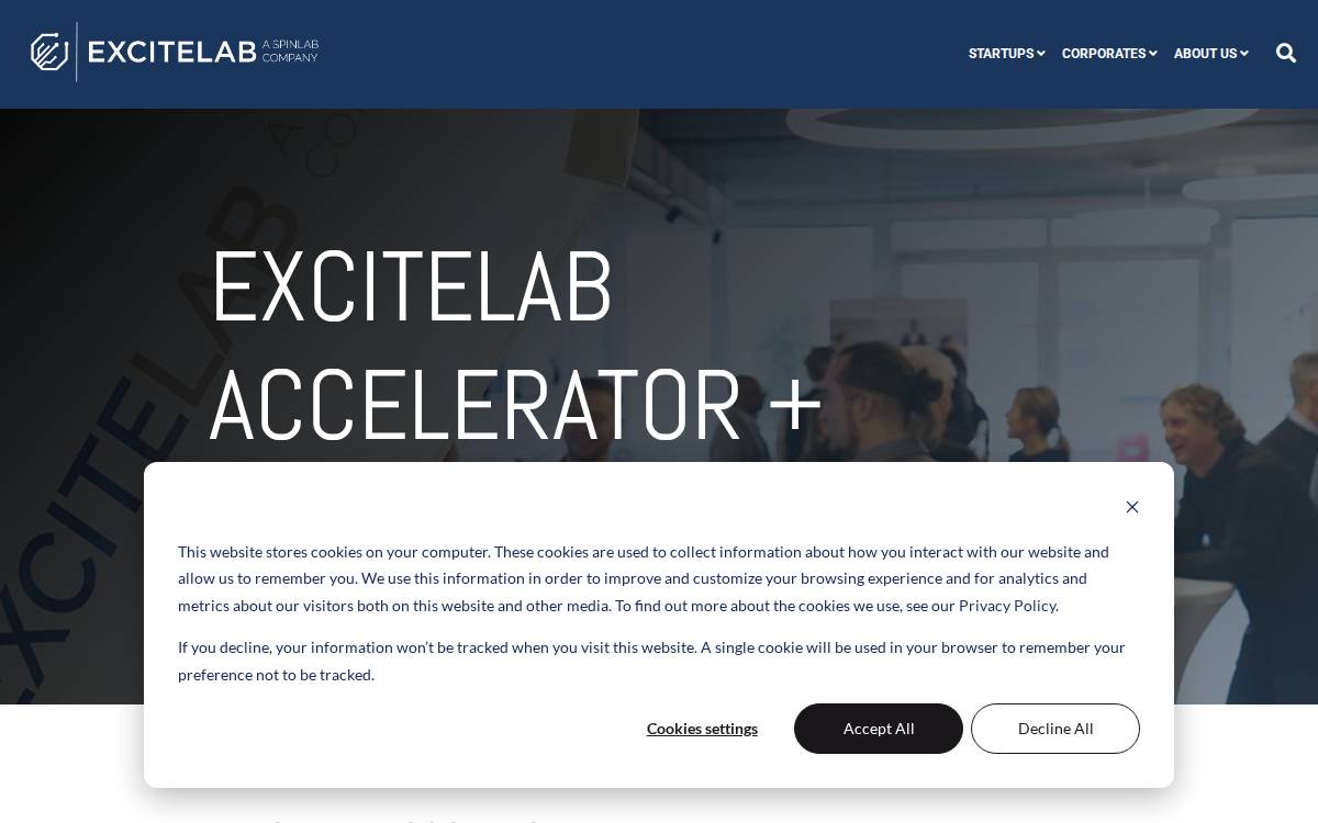 ExciteLab website preview