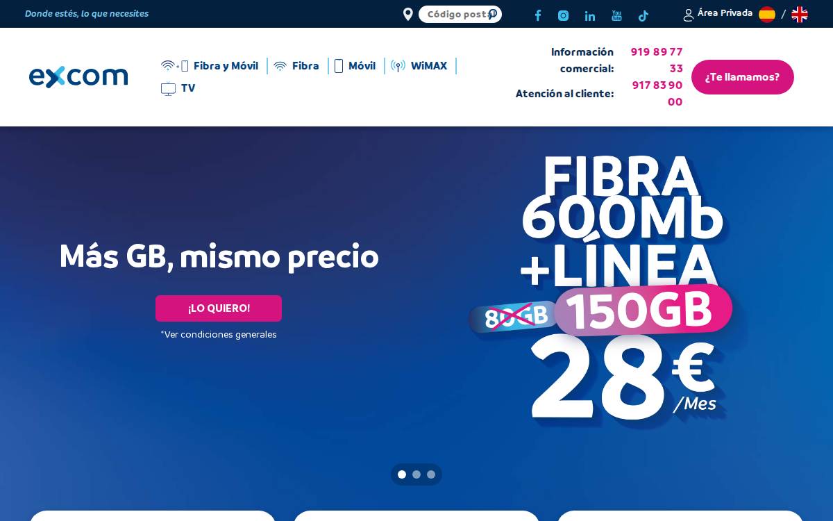 Excom website preview