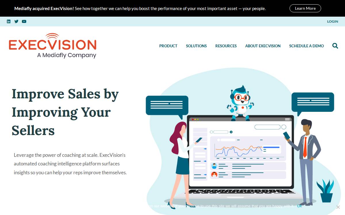 Execvision website preview