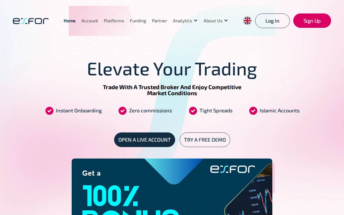 Exfor website preview