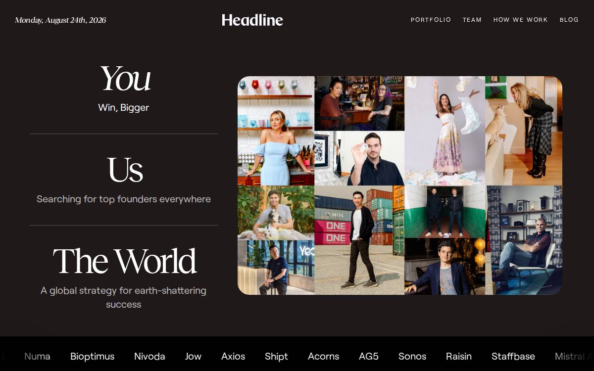 Exit Headline website preview