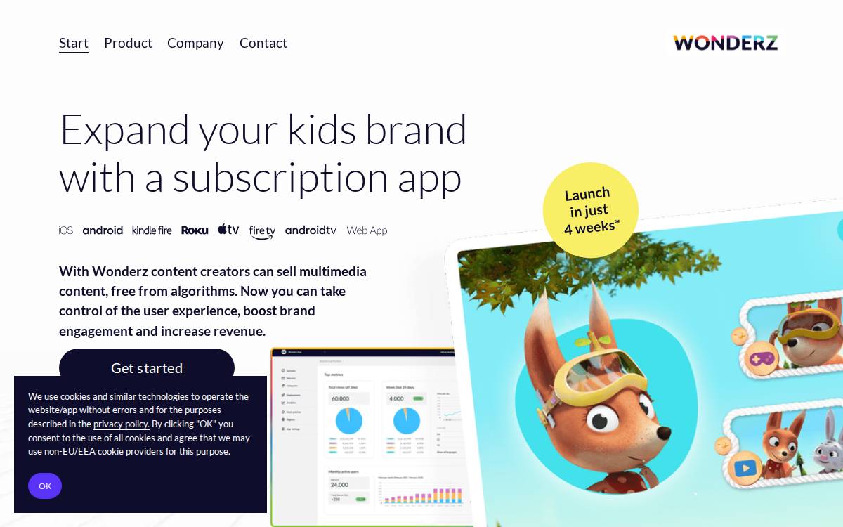 Exit Seed Investment Wunderbox website preview