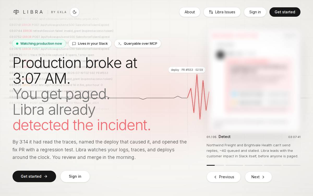 Exla website preview