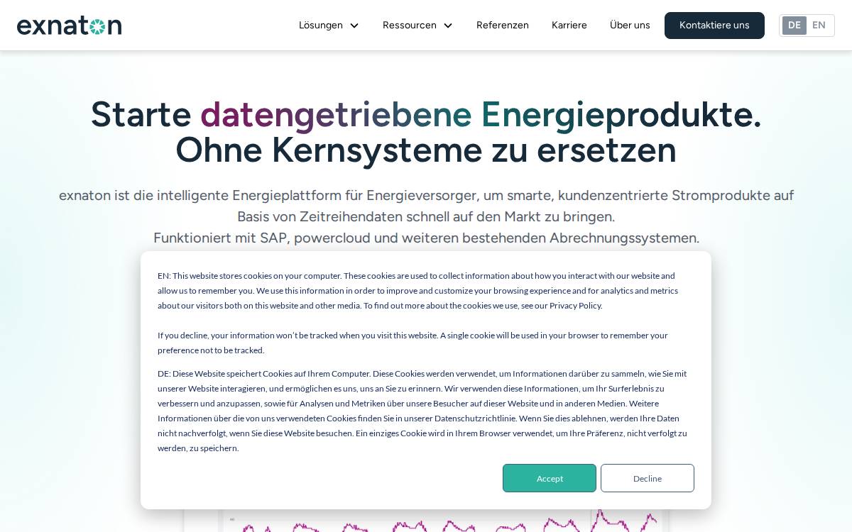 Exnaton website preview