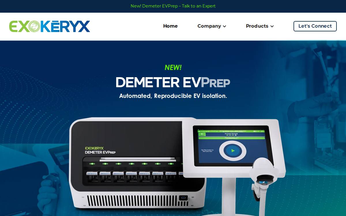 Exokeryx website preview