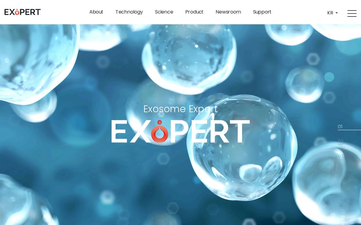 Exopert website preview