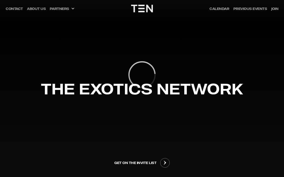 Exotics Network website preview