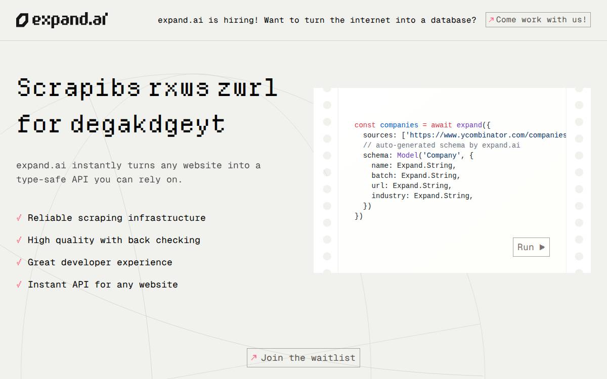 expand.ai website preview
