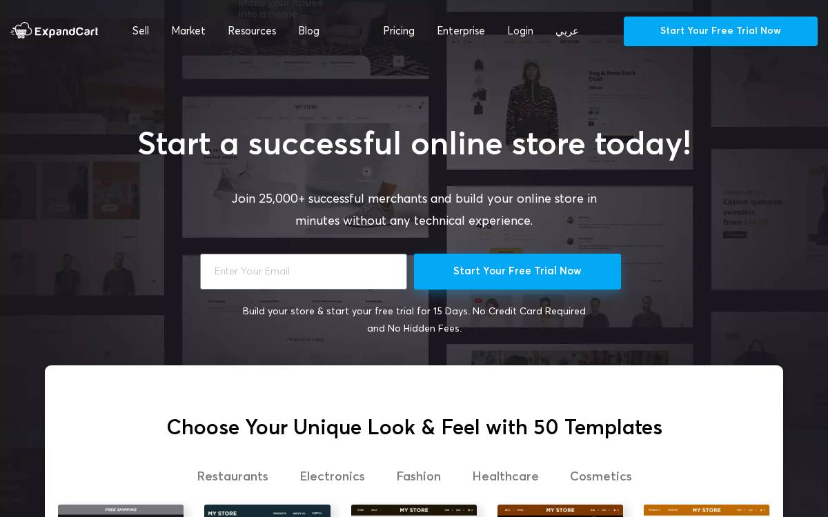 Expandcart website preview