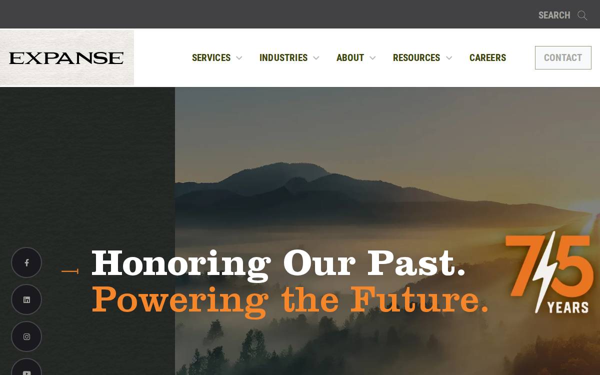 Expanseelectrical website preview