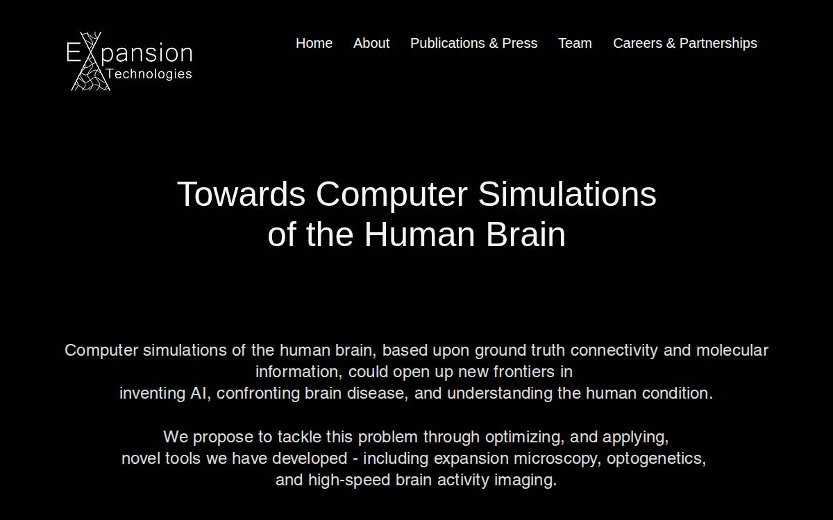 Expansion Technologies website preview