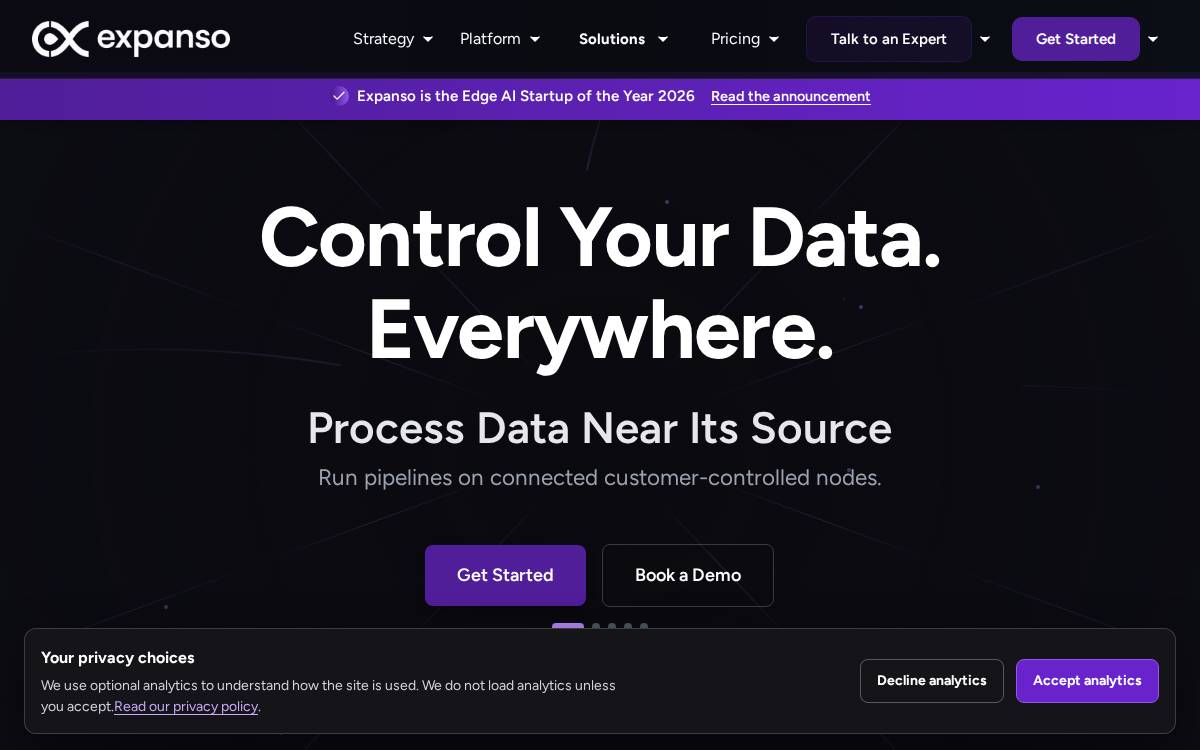 Expanso website preview
