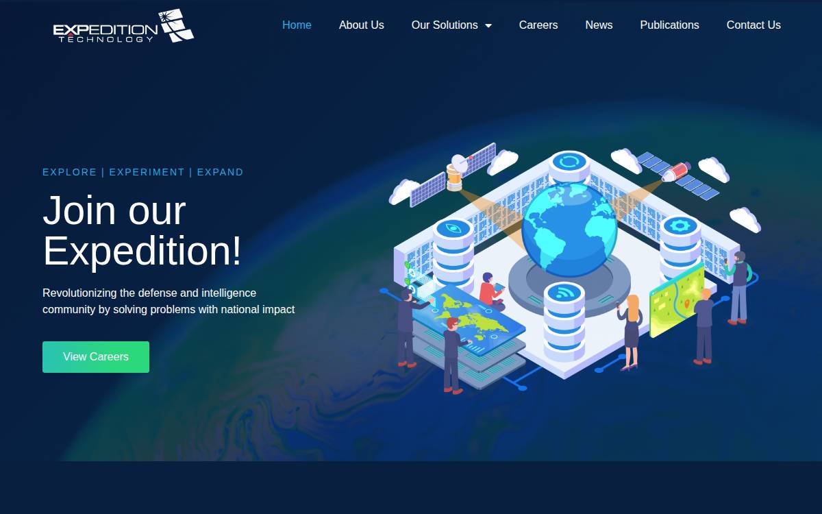Expedition Technology website preview