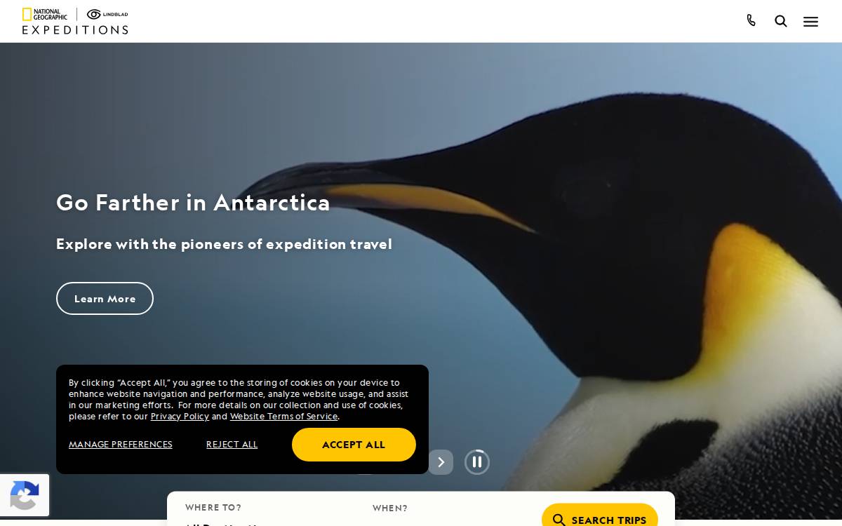 Expeditions website preview