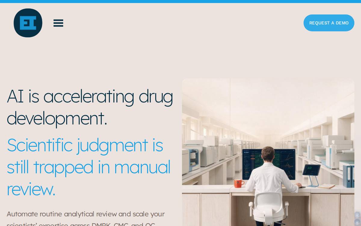Expert Intelligence website preview