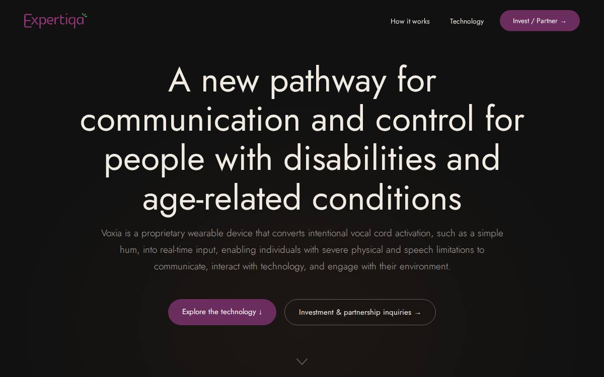Expertiqa Technologies Inc. website preview