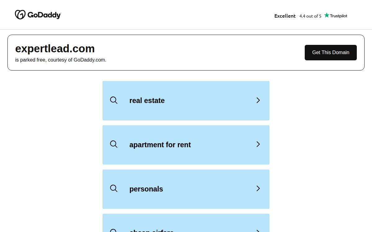 Expertlead website preview
