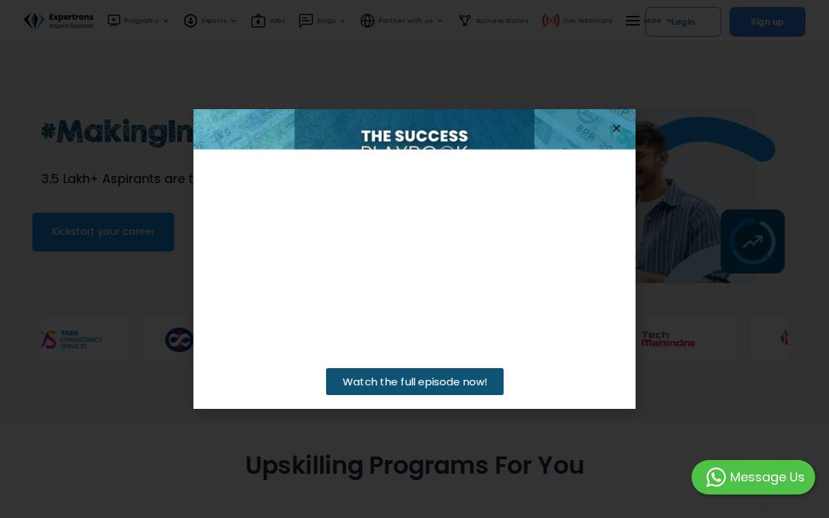 Expertrons website preview