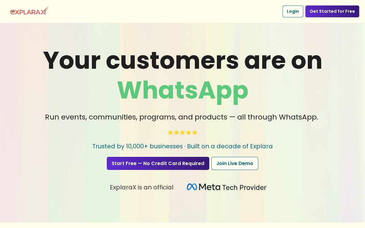 ExplaraX website preview