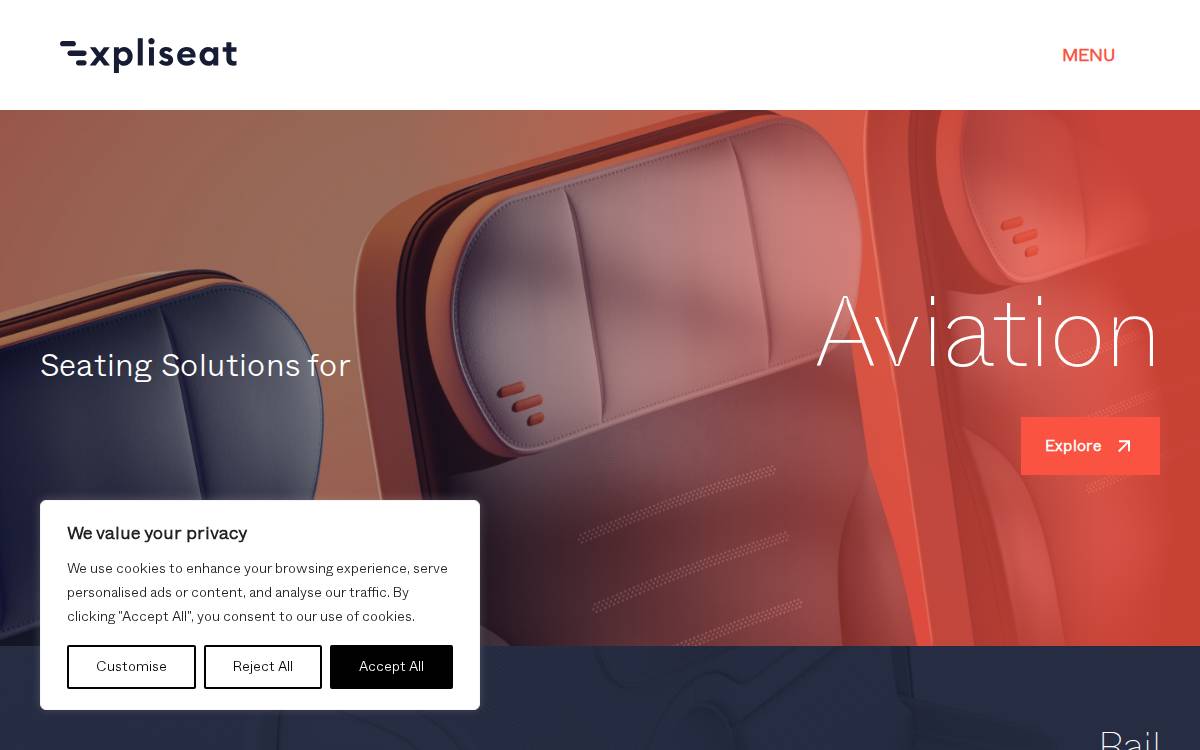 Expliseat website preview