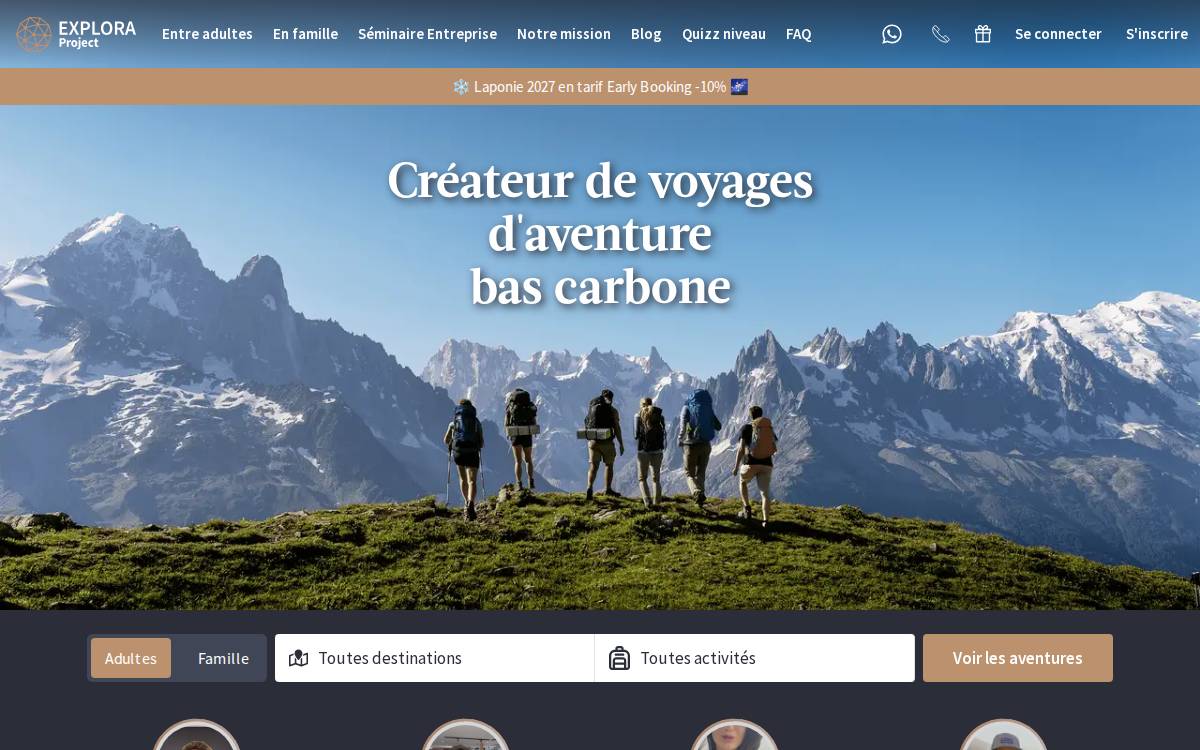 Explora Project website preview
