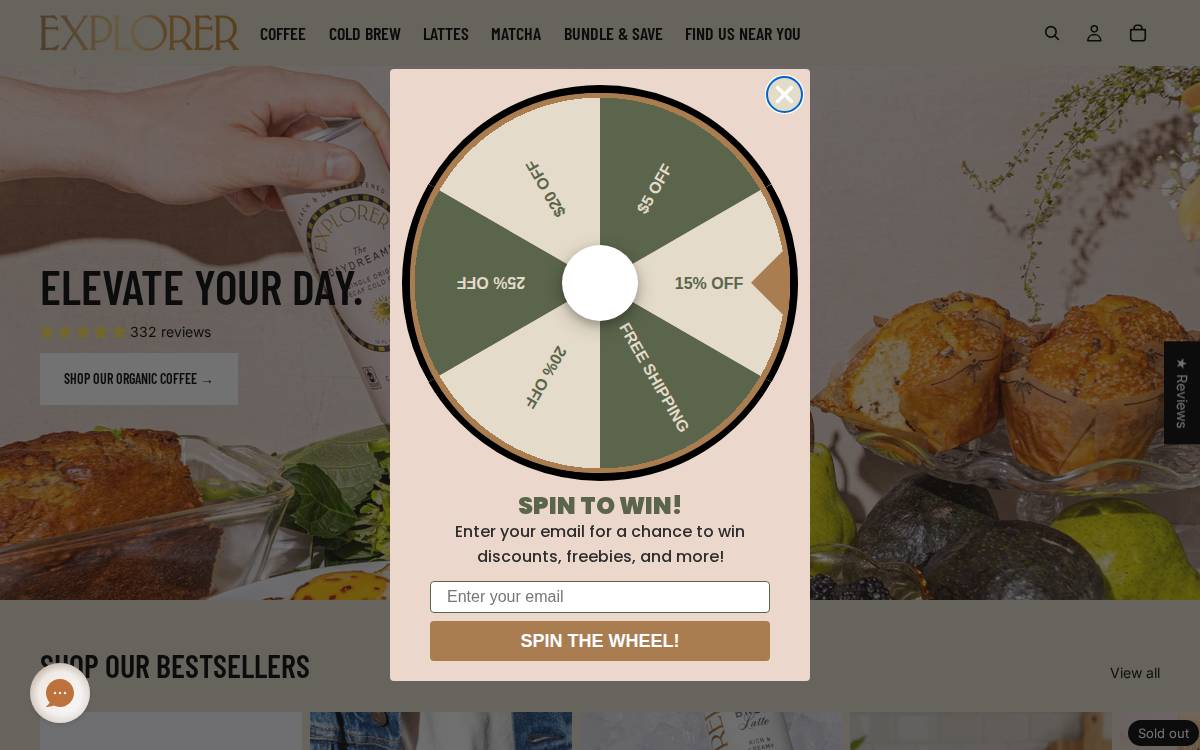 Explorer Cold Brew website preview