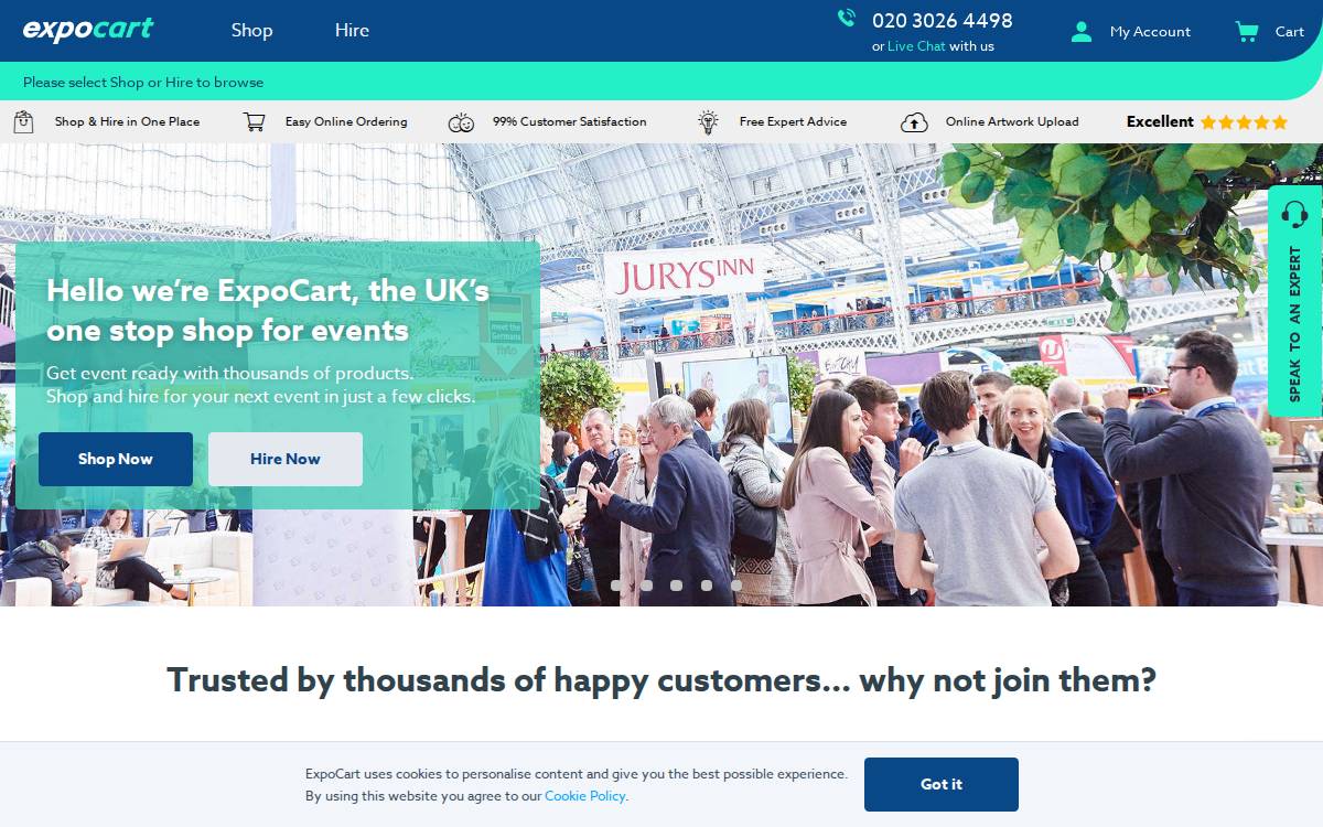 Expocart website preview