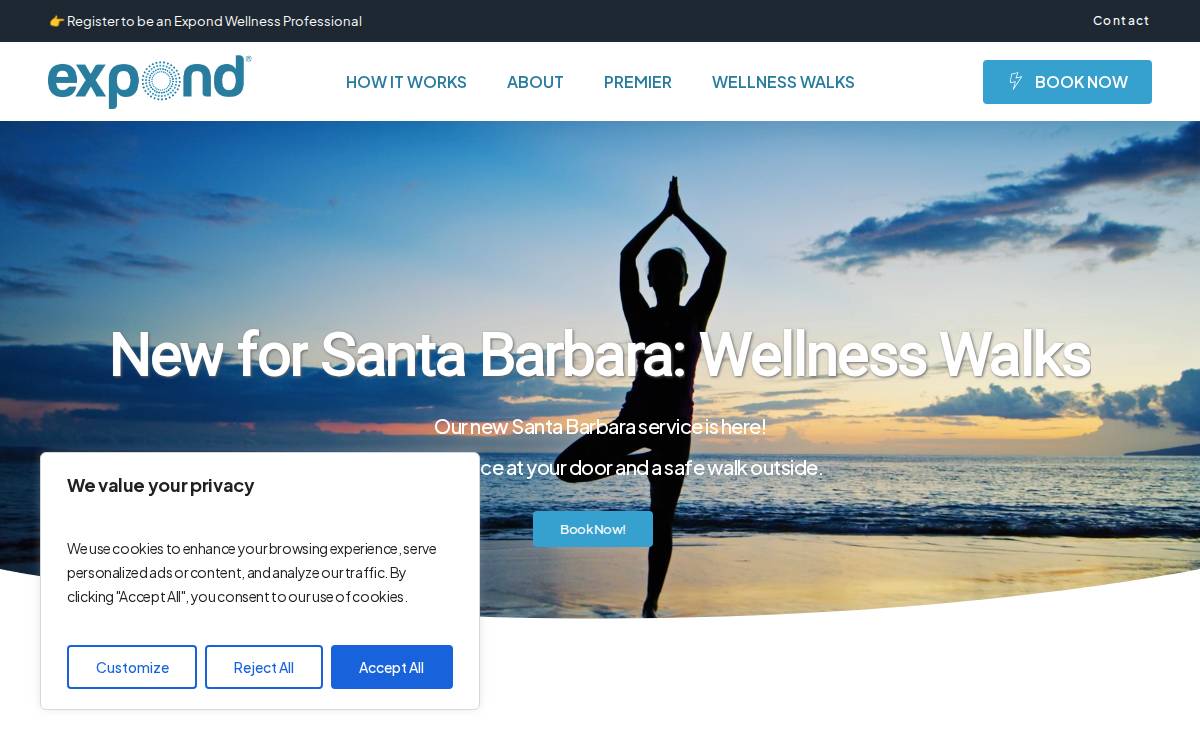Expond website preview