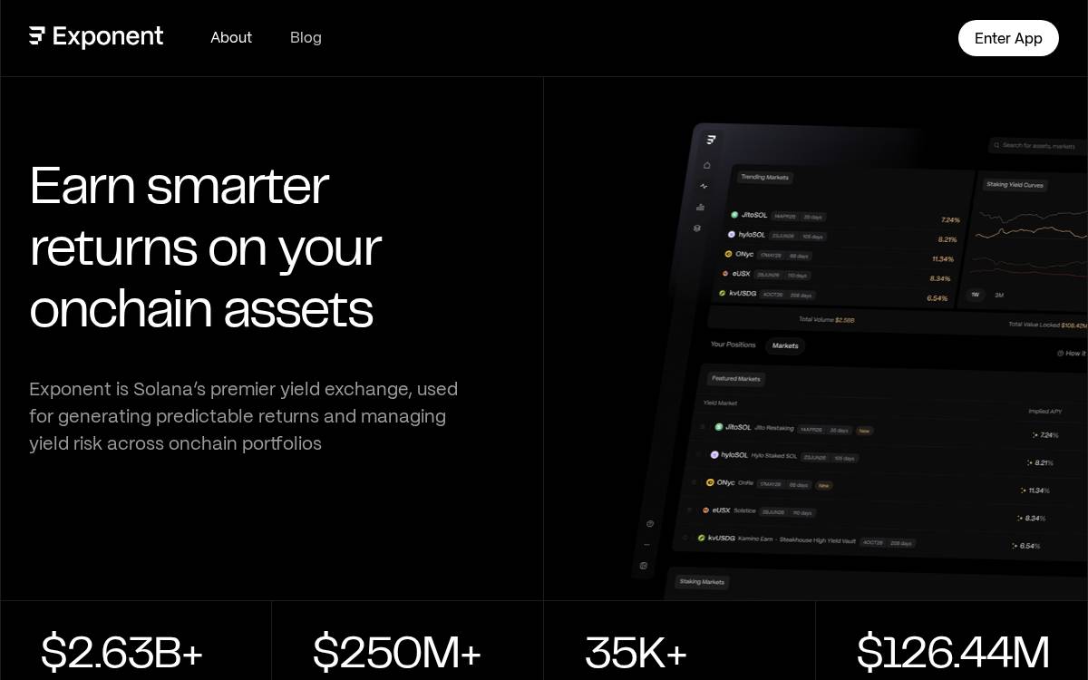 Exponent website preview