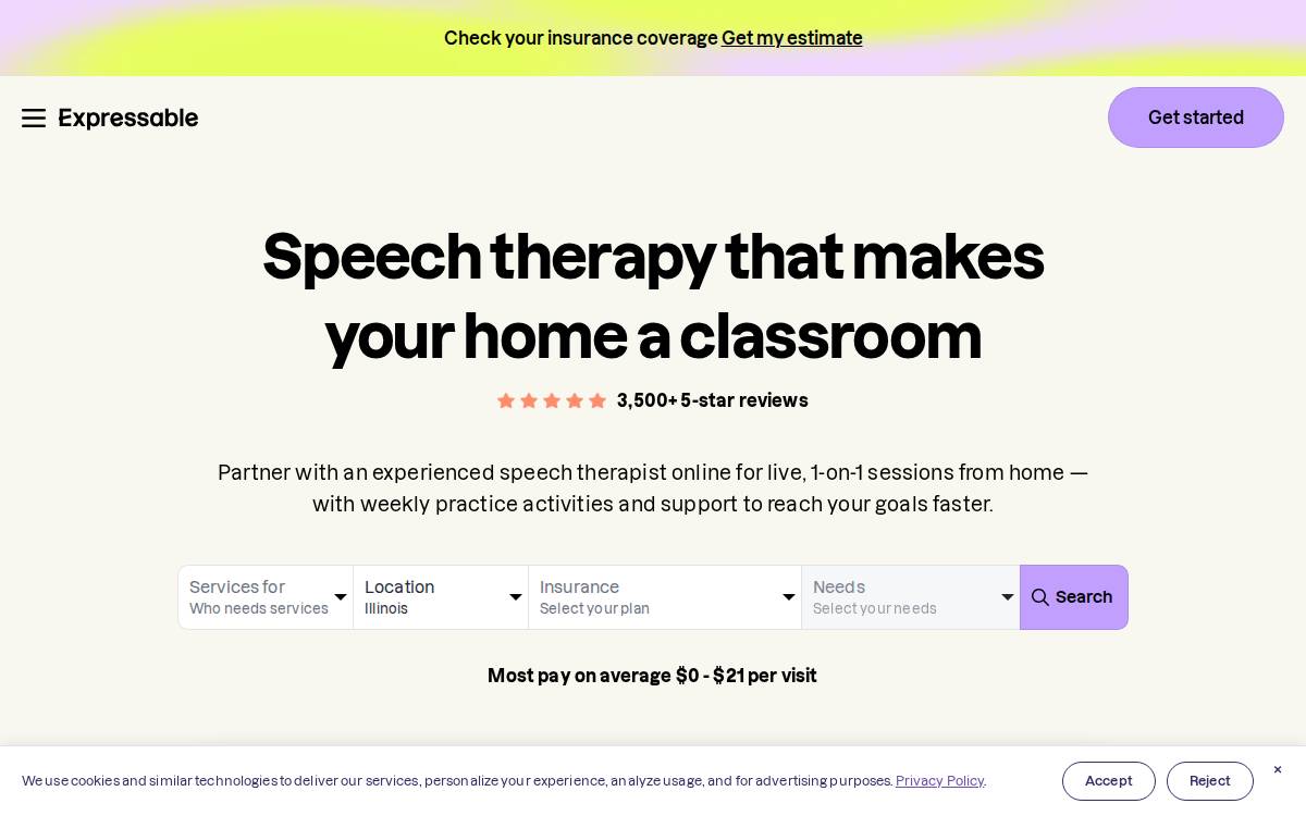 Expressable website preview