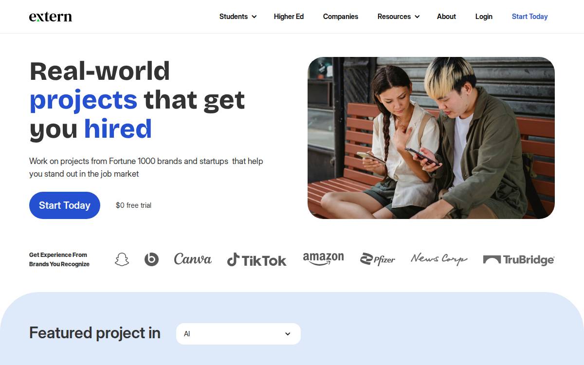 Extern website preview