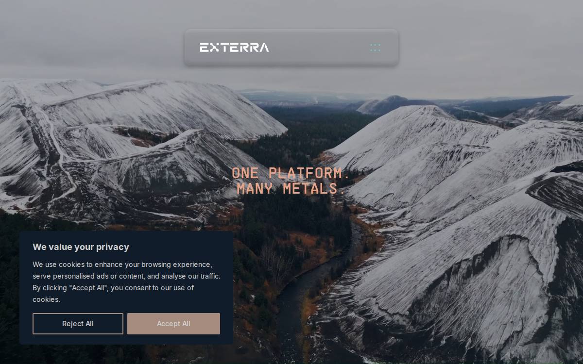 Exterracarbon website preview