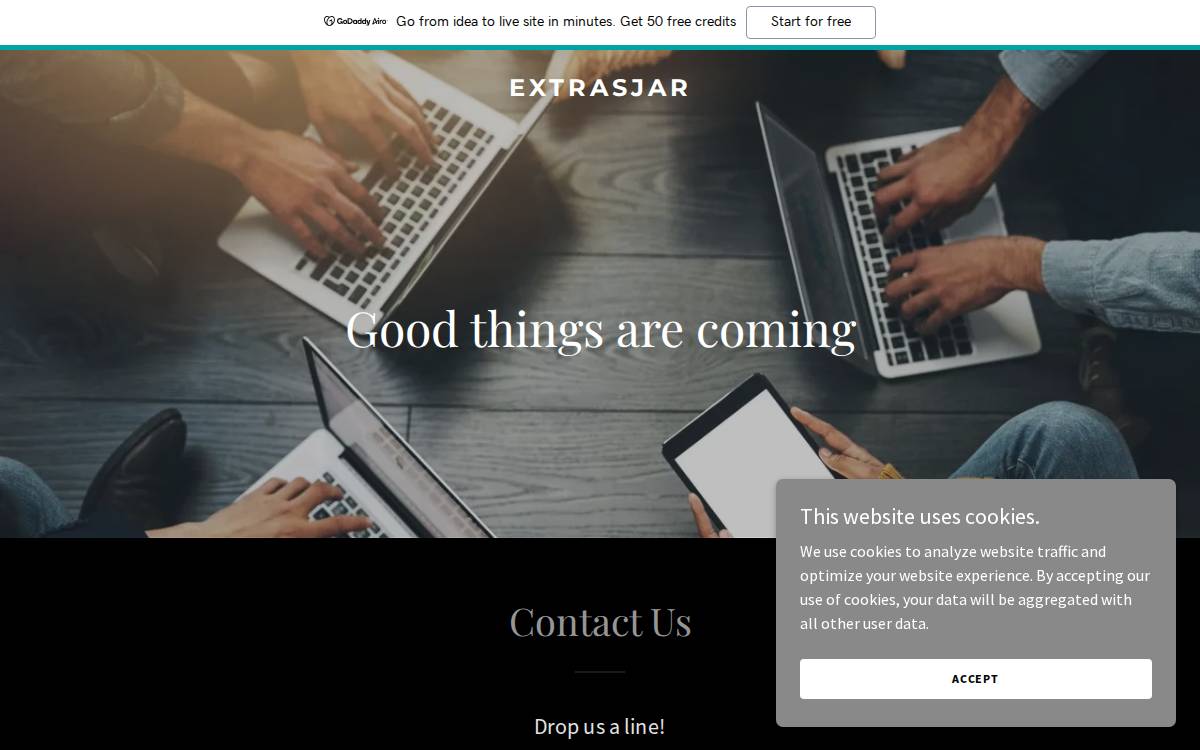 ExtrasJar website preview